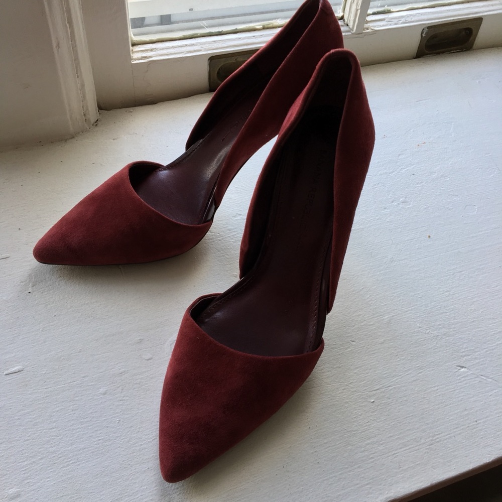 BR | Suede d’Orsay Pumps